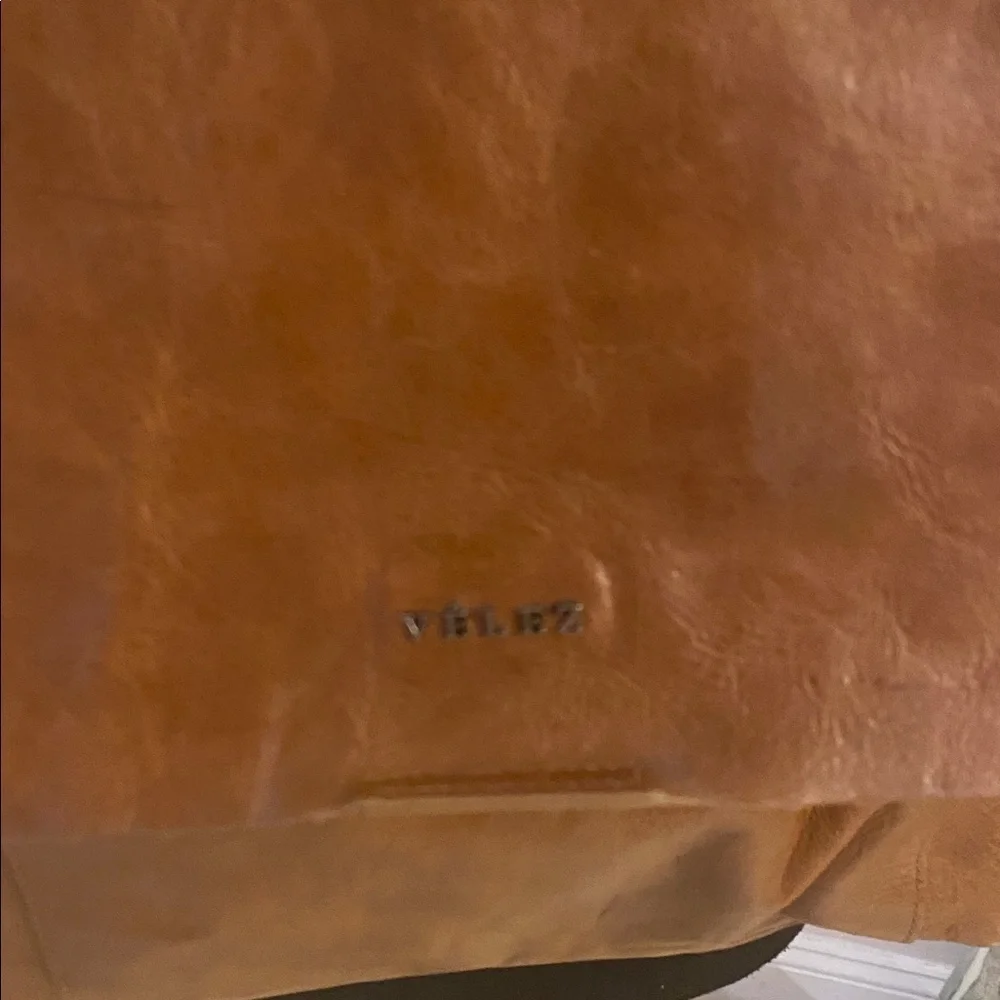 Velez Elegant Tan Leather Backpack